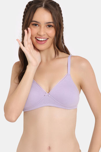 Buy Rosaline Padded Non Wired Medium Coverage T-Shirt Bra - Pastel Lilac